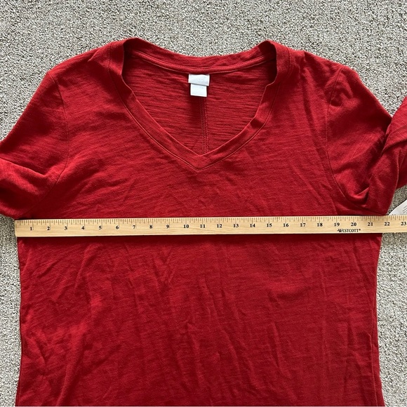 NWT Chico's Seam Back Tee in Spiced Red Size 3 - US XL - Picture 4 of 7